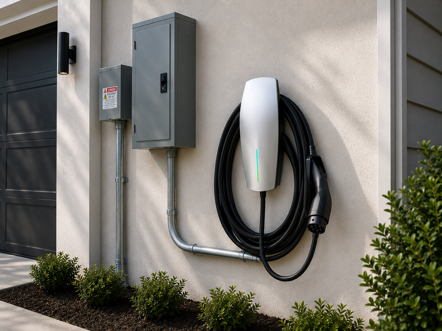 EV charging station installation at a Miami-Dade residential property